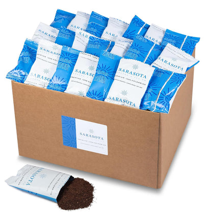 Colombian Coffee Packets – Medium Roast Ground, 2oz Bulk Portion Packs for 12-Cup Drip Maker, Pre-Measured Fractional Bags, 100 Count