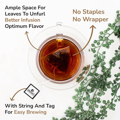 Brewix, Earl Grey with Lavender Tea, Picnic in Paris Black Tea (25 Pyramid Tea Bags), Black Tea with Bergamot, Lavender and Vanilla Notes, Gourmet Tea