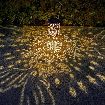 Hummingbird Solar Lantern Outdoor Waterproof, Large 13.4" Metal Hanging Decorative Lantern, Upgraded Solar Panel & 2000mAh Battery, Warm Glow Lighting for Garden – Seasonal Gift for Nature Lovers