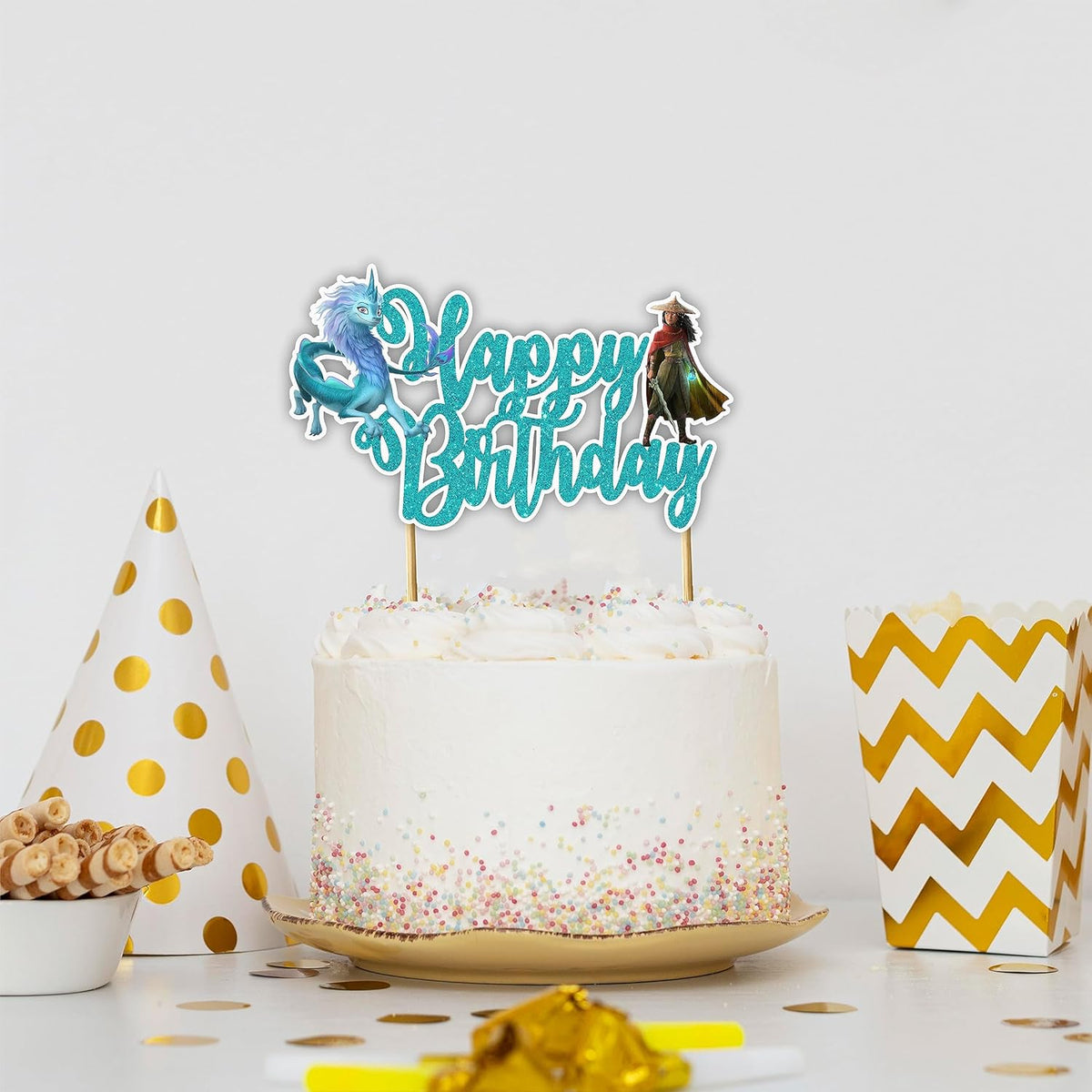 Seyal® Raya and the Last Dragn Happy Birthday cake topper