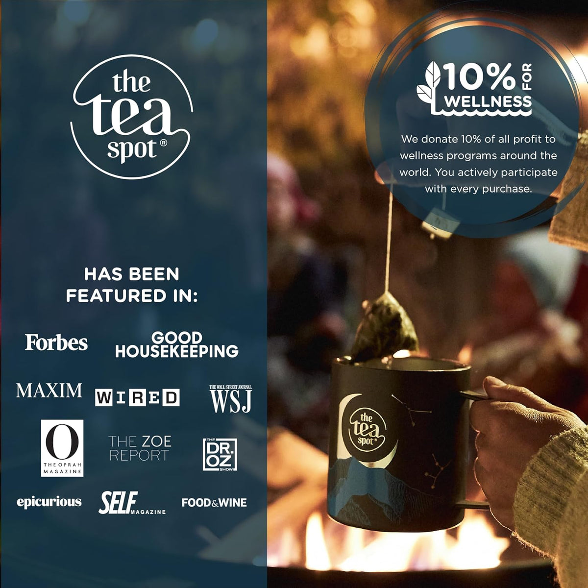 The Tea Spot Organic Lights Out Tea with Valerian Root Relaxation, Blend of Hibiscus, Peppermint, Chamomile, Lavender, Licorice Root & Valerian Root