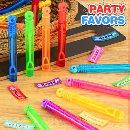 200 Pcs Mini Bubble Wadns Party Favors for Kids,10-Color Bubble Stick, Thanksgiving and New Year, Theme Birthday, Wedding, Summer Girls and Boys Carnival, Summer Outdoor Toys