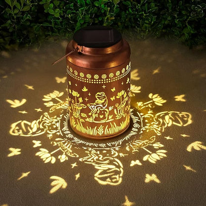 Solar Lanterns Outdoor Waterproof Frog Lazy Pattern Solar Lights Metal Lantern Christmas Garden Frog Decor Art Housewarming Gift for Patio,Yard,Lawn Ornament,Gifts for Women Mom
