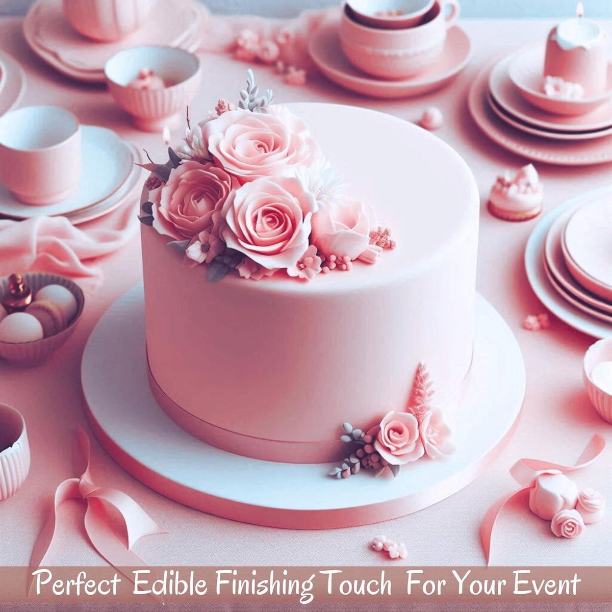 Confect Blush Pink Fondant | Edible Cake Fonadant | Chefs Choice Blush Pink Fondant for Cake Decorating | Vegan, Gluten-Free, Nut-Free, Palm Oil-Free – 8.8 Oz