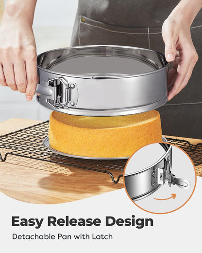 Kootek Cake Pan, Springform Pan with Removable Bottom, 9 Inch, Round