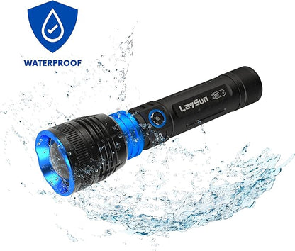Rechargeable Work Light - Flashlight - Gooseneck Light 3 in 1 Kit - 4000mAh Magnetic with 360° Rotate Foldable Design, Zoom Flashlight,5 Lighting Modes Mechanic Light for Car Repairing/Emergency