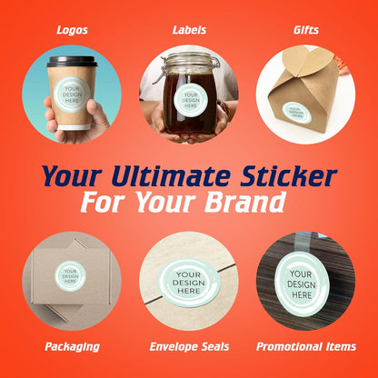 100 Custom Vinyl Stickers - Upload Your own Image, Text, Design, Logo - Personalized Logo Labels for Handmade, Packaging, Bottle, Jars, Candle, Brand Stickers (Mint, 3x3)