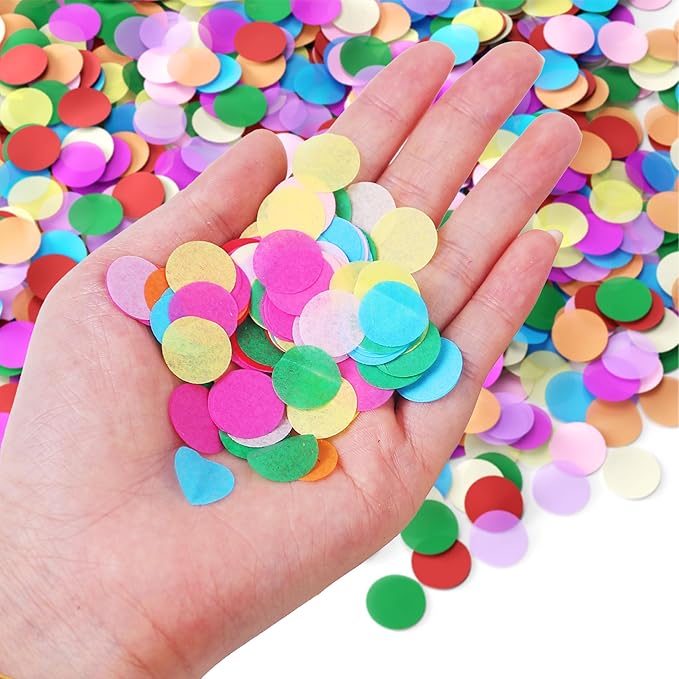 JOYIT Table Confetti 3.5 oz - Colorful Paper Confetti for Party Decorations, Celebrations, Birthdays, Weddings, and Events, Perfect for Tables, Parties, and Crafts