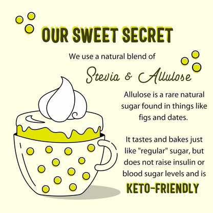 Sweet Logic Keto Baking Mix - Lemon Muffin - Gluten-Free - Dairy Free - Diabetic-Friendly - High Protein - Low Sugar - Low Carb - Quick 20-Minute Prep (1-2G Carbs Per Serving)