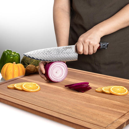 24"x18" XXL Extra Large Acacia Wood Cutting Boards for Kitchen Meat Big Wooden Cheese Charcuterie Board Hardwood Solid Chopping Board Bread Thick