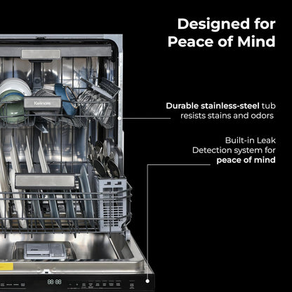 Kenmore 24" Built-In Dishwasher - Black
