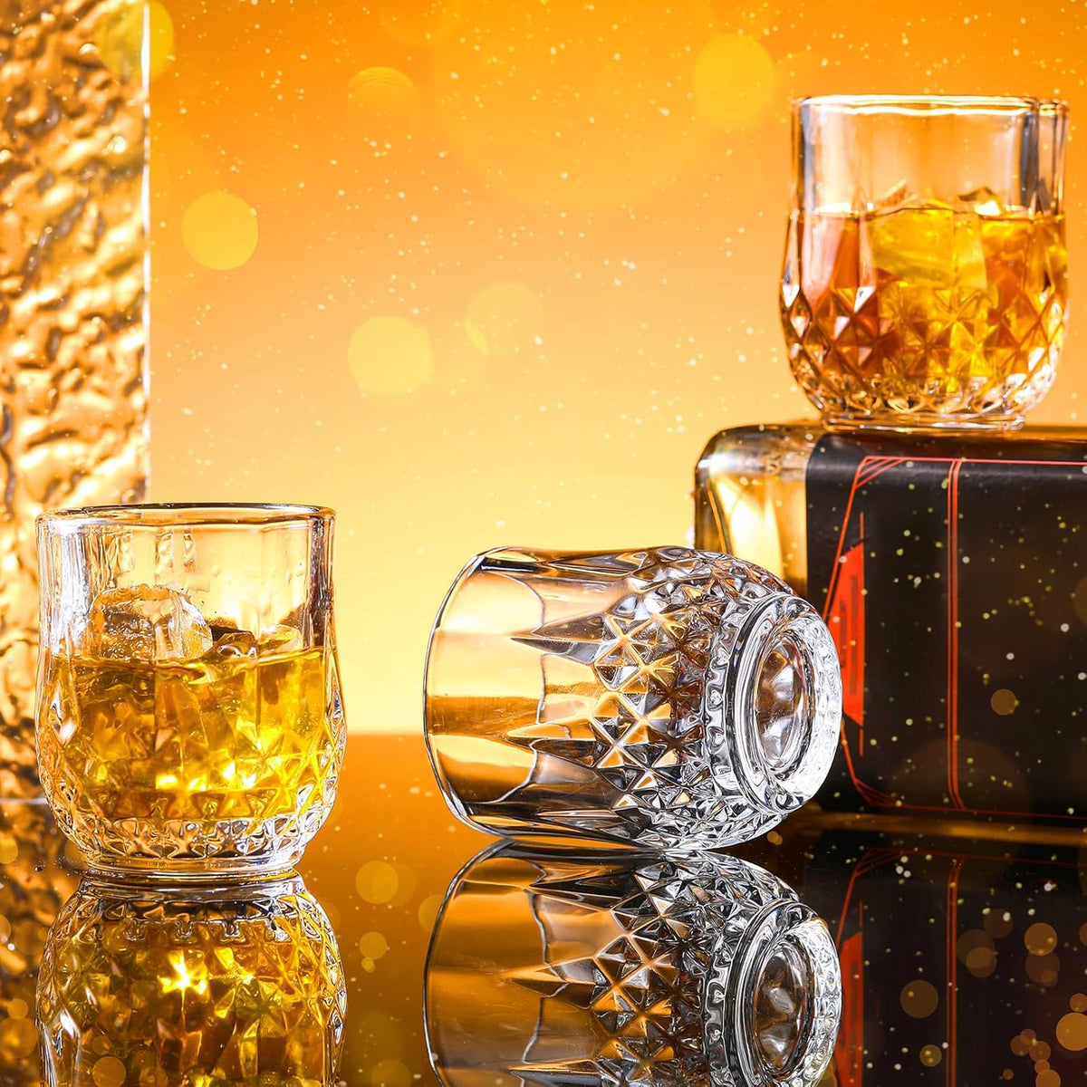 Meanplan 2.7oz Mini Shot Glasses Set Tasting Glasses Heavy Base Clear Shot Cup Cute Cordial Mini Wine Cups for Serving Whiskey, Wine, Juice(24 Pcs)