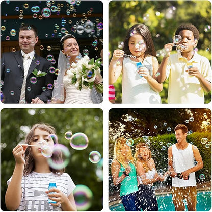 Inscraft 30 PCS Bubble Bottles with Wands Assortment for Kids, 2oz Bubbles Solution Each, Outdoor & Indoor Summer Toy, Weddings, Party Favors, Birthday, Refill for Bubbles Machine Blower