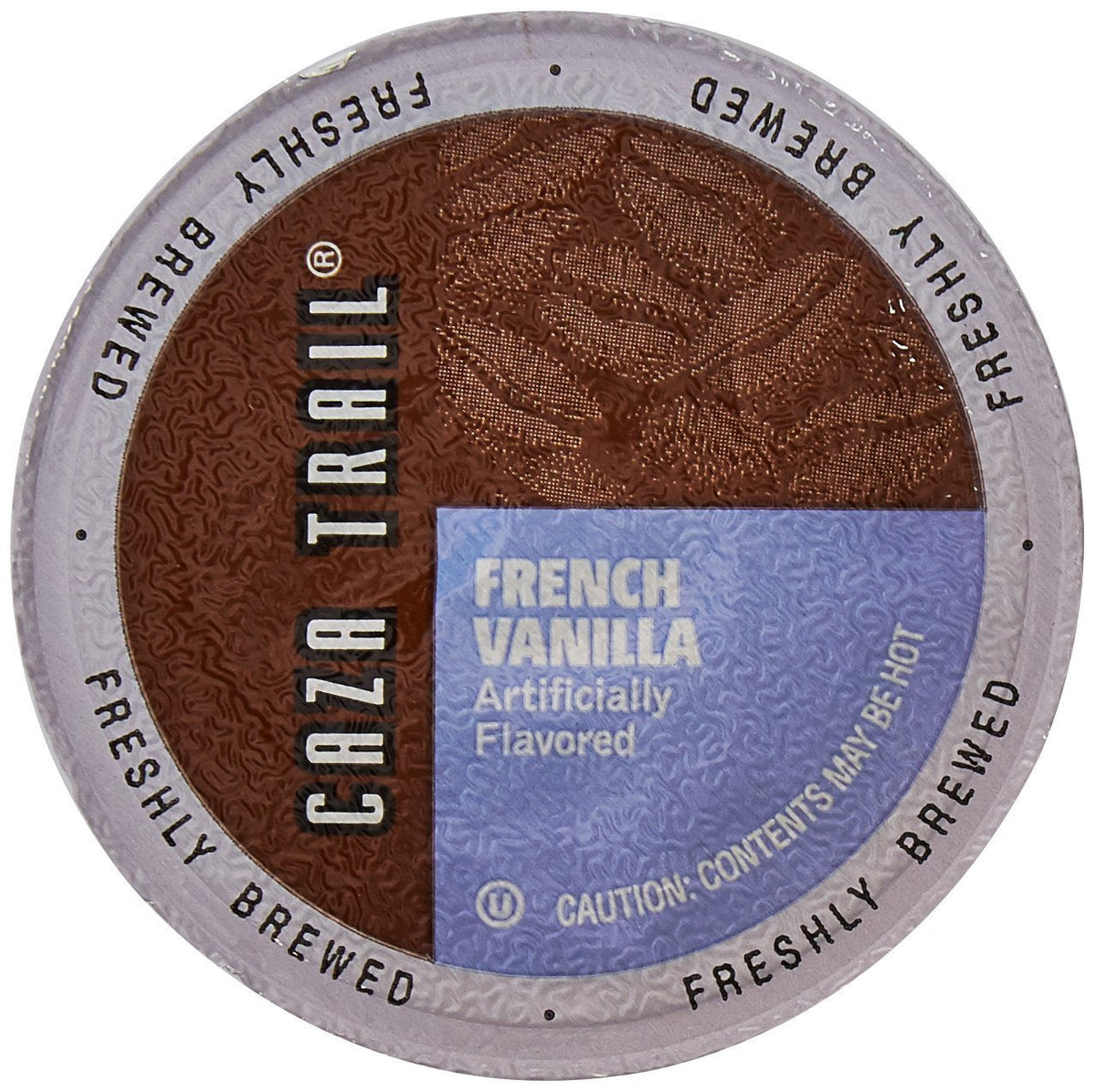 Caza Trail Coffee Pods, French Vanilla Blend, Single Serve (Pack of 100)
