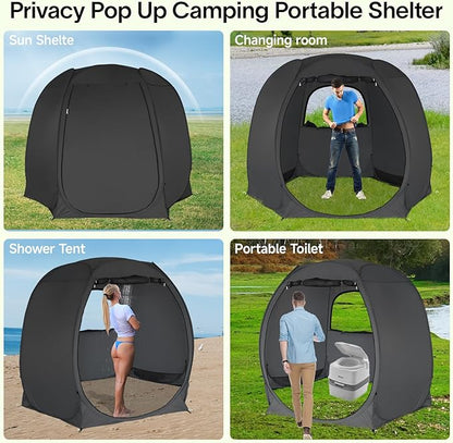Alvantor® Pop Up Screen Tent House Room Instant Outdoor Camping Canopy Sun Shelter Gazebo for Patio, Backyard & Deck, Privacy Tent(2-10 People, 8'x8' 10'x10' 12'x12')