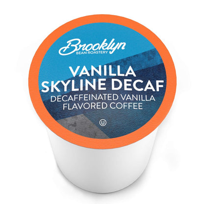 Brooklyn Beans Coffee Pods, Vanilla Skyline Decaf - Compatible with Keurig K Cup Brewers Including 2.0 Machines, 40 Count