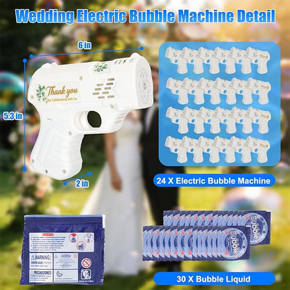 Wedding Bubbles Machine Party Set
