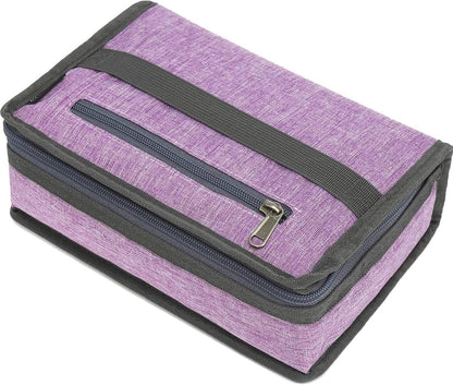 FlowFly Small Insulated Lunch box Portable Soft Bag Mini Cooler Thermal Meal Tote Kit with Handle for Work & School, Purple