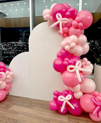 Pink Balloons, 60Pcs Hot Pink Balloons, Pink Metallic Balloons with 12in for Girls Women Baby Shower Valentine's Day Wedding Birthday Party Decoration