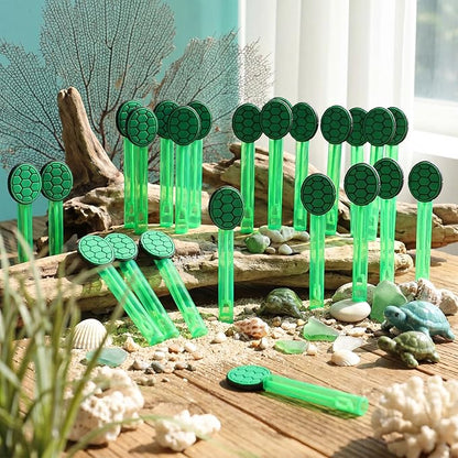 Jenaai 24 Pcs Tortoise Shell Bubble Wands Turtle Shell Bubbles Party Favors for Summer Activity Cartoon Birthday Gifts Carnival Goody Bag Stuffers Wedding Supplies