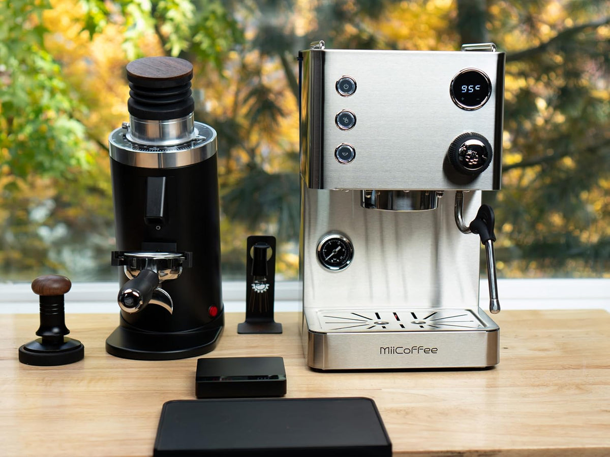 Apex Espresso Machine, Brushed Stainless Steel