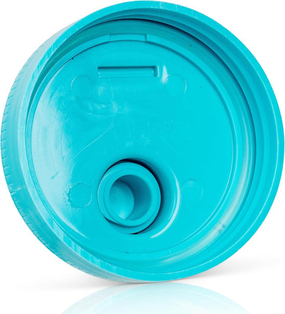 Brewing America Mason Jar Drinking Cup Pint and Half Drinking Lid and Azure 24oz Jar (1, Teal)