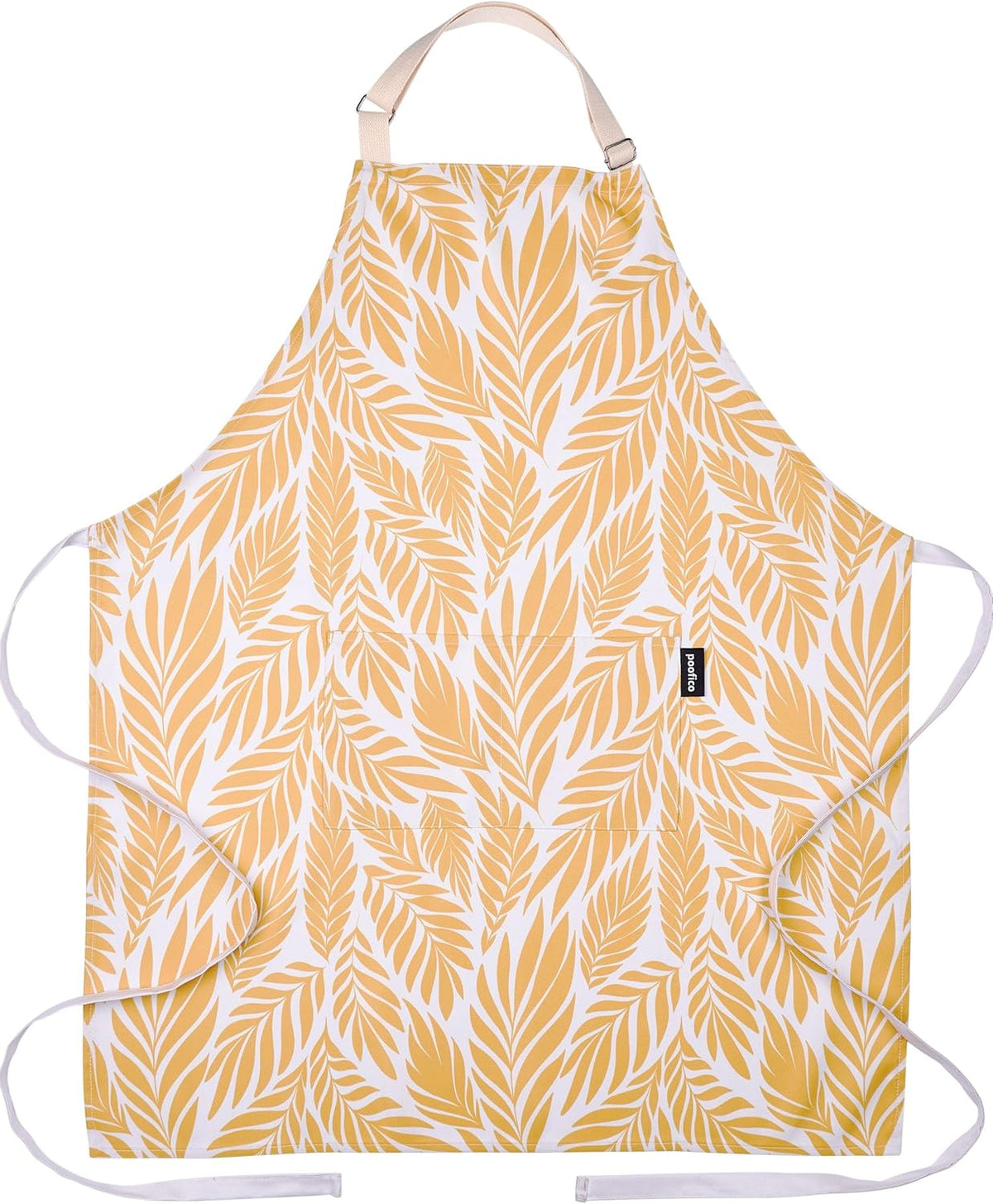 Premium Adjustable Cooking Aprons for Women with Pockets, Poly-Cotton Waterproof Kitchen Apron, Cute Floral Design, Long Ties