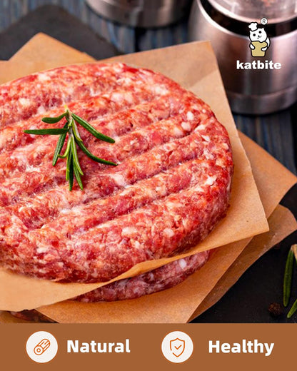 Katbite 300Pcs 6x6 Inches Patty Paper, Burger Patty Paper, Unbleached Parchment Sheets, Heavy Duty & Non-Stick, Squares for Seperating Patty, Cookies