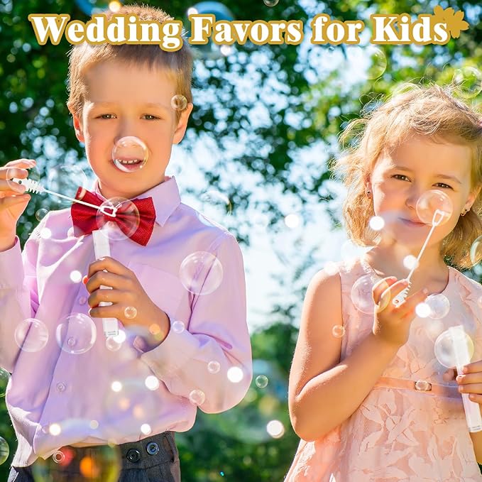 300 Count Bulk Mini Wedding Bubbles for Kids ＆ Guests, Wedding Send Off Reception Gift Ideas, Dance Floor Props Essentials, Party Favors Supplies Decorations for Engagement,Anniversaries,Celebration