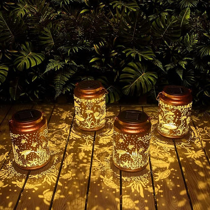 YISITEONE Sea Turtle Outdoor Solar Lanterns, Garden Waterproof Metal Hanging Decor Lights for Patio Yard Pathway Lawn Front Porch, Birthday Gardening Gifts for Women Mom Grandma