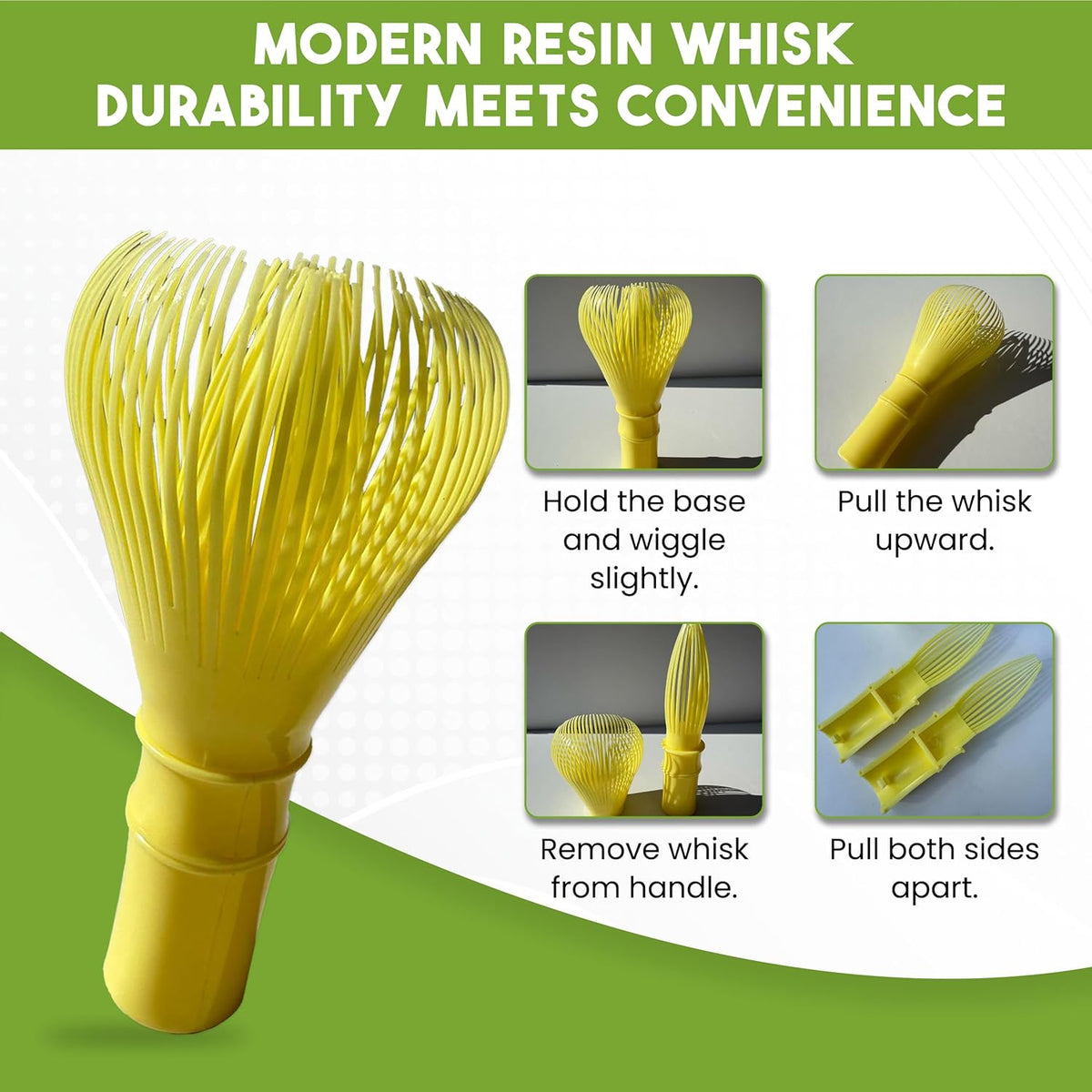 Happy Path & CO Matcha Whisks for Japanese Matcha Tea - 100 prong Bamboo & Resin Whisk for Latte, Chasen Matcha Whisk, Traditional & Modern Whisks