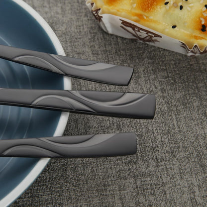 40-Piece Stainless Steel Flatware Set - Heavy Duty 430 Stainless Steel Cutlery Set, Include Knives, Forks, and Spoons for 8 People, Dishwasher Safe