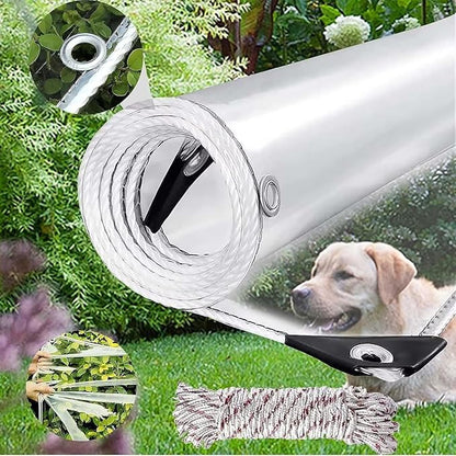 5x7ft Clear Tarp with Grommets, Transparent Heavy Duty Waterproof Tarpaulin Cover with Reinforced Edge,14Mil Thickened Tear Resistant Waterproof PVC Vinyl Tarp for Patio,Camping,Greenhouse Outdoor