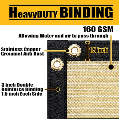 Customized 8' x 130' Green Fence Privacy Screen,with Bindings & Grommets,Heavy Duty for Gardens,Backyard,Patio,Tennis Court,Pool,Construction Project, We Make Custom Sizes