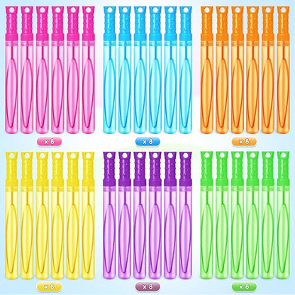 48PCS Bubble Wands for Kids,Bulk Bubble Wand for Kids Party Favor, Bubble Maker for Party Favor,Birthday,Goodie Bags, Wedding, Carnival Prizes, Summer Outdoor Toy Gifts, Assortment 6 Colors