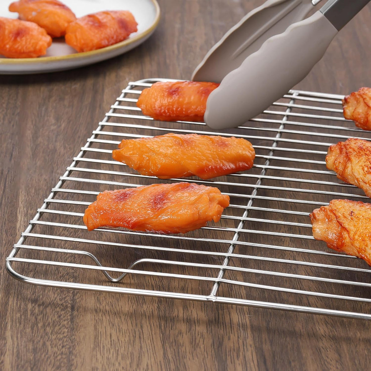 Homikit 2 PCS Cooking &amp; Baking Cooling Rack,15 x 11 Inch Stainless Steel