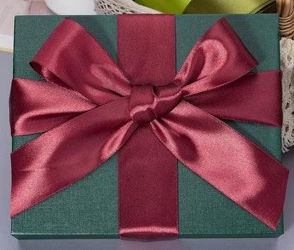 YASEO 1 1/2 Inch Wine Red Solid Satin Ribbon, 50 Yards Craft Fabric Ribbon for Gift Wrapping Floral Bouquets Wedding Party Decoration