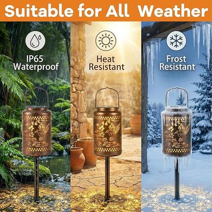 Hummingbird Solar Lanterns Outdoor Waterproof,Birthday Gifts for Women Mom Grandma,Decorative Hanging Garden Decor for Yard, Patio, Backyard, Porch