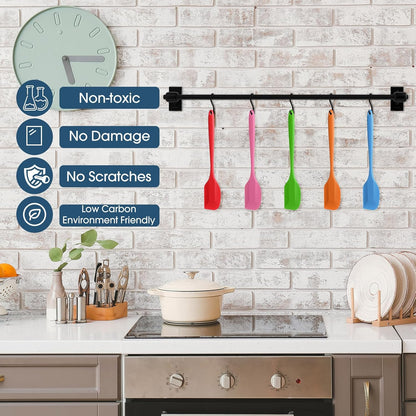 Irenare 65 Pcs Mini Silicone Spatulas Bulk 8.3 Inch Heat Resistant Scrapers Rubber Spatulas Seamless Design Non Stick Flexible for Kitchen Use