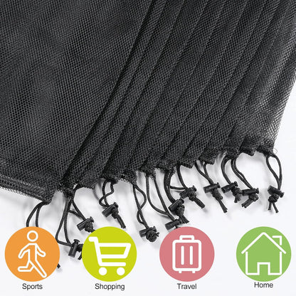 iMucci 13"X15.5" 100Pcs Mesh Laundry Drawstring Bag Nylon Drawstring Gym Bag with Cord Lock Closure
