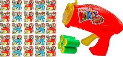 JA-RU Confetti Poppers for Kids (24 Pack) Colorful Party Poppers Confetti Shooters, Confetti Gun, Party Favors for Gender Reveal, Wedding, Birthday & New Year’s Eve | 955-24s