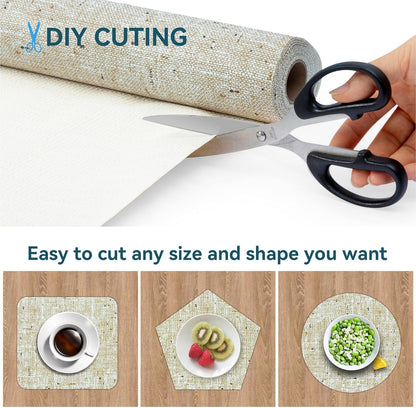 Shelf Liner Non Adhesive, 12 Inch x 10 Feet Cabinet Liners for Pantry Drawer Vanity, Drawer Liners Strong Grip Non Slip Waterproof, Shelf Liners for Kitchen Cabinets