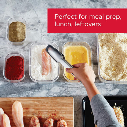 Rubbermaid Brilliance BPA-Free Food Storage Containers Multi Pack, 1.3 Cup Plastic Containers with Lids, 5 Pack, Leak Proof