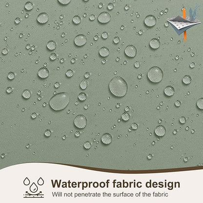 Outdoor Patio Curtains Waterproof 6 Panels 54x95 Inch- Protect Privacy & Weatherproof Rod PocketBalcony Outdoor Curtains for Apartments,Porch, Gazebo, Pergola, Sliding Glass Door, Sage Green