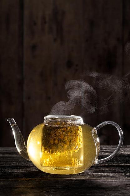 Chamomile Tea 1LB (16Oz) 100% Certified Organic (USDA seal) Chamomile Flowers Herbal Tea (Matricaria Chamomilla) in 1 lb Bulk Kraft BPA free