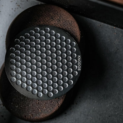 51mm Espresso Puck Screen - Premium Stainless Steel Coffee Filter, Enhanced Extraction, Compatible with Delonghi &amp; More, Easy to Clean (Black, 51mm)