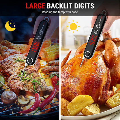 ThermoPro TP18 Instant Read Meat Thermometer Digital with Thermocouple Sensor, Cooking Food Thermometer for Grill, Smoker, BBQ, Oil Deep Frying, Candy, Kitchen Thermometer