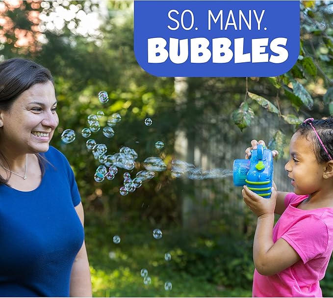 Fubbles Bubble Camera with Realistic Shutter Sound, Fun Lights and Music. Includes Premium Bubble Solution, Blue (47301E)
