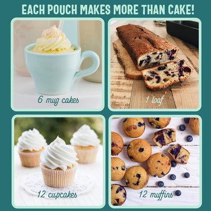 Sweet Logic Keto Baking Mix - Yellow Cake - Gluten-Free - Dairy Free - Diabetic-Friendly - High Protein - Allulose - Stevia - Low Sugar - Low Carb - Quick 20-Minute Prep (1-2G Net Carbs Per Serving)
