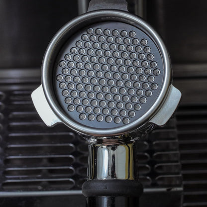 51mm Espresso Puck Screen - Premium Stainless Steel Coffee Filter, Enhanced Extraction, Compatible with Delonghi &amp; More, Easy to Clean (Black, 51mm)
